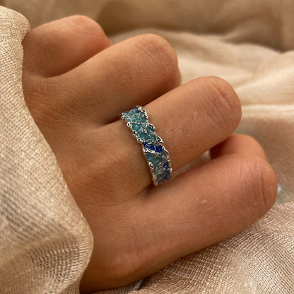 Ocean Edge Crest 925 Sterling Silver Ring
