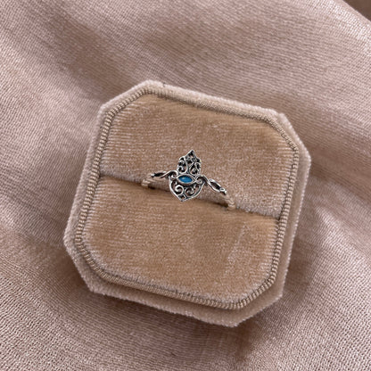 Hamsa Hand 925 Sterling Silver Ring