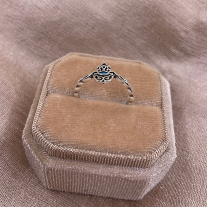 Hamsa Hand 925 Sterling Silver Ring