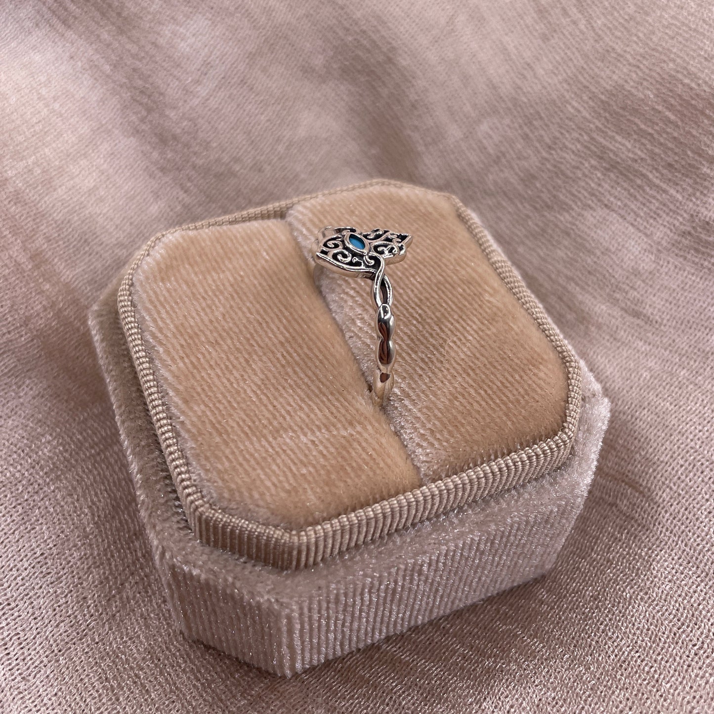 Hamsa Hand 925 Sterling Silver Ring