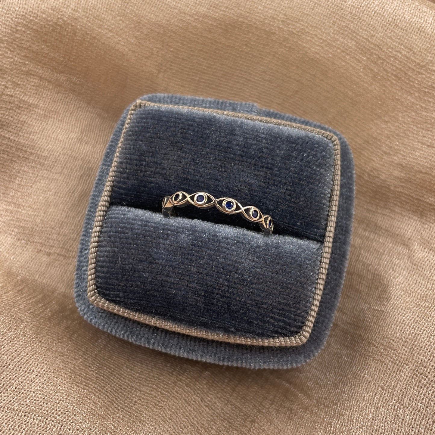 Lucky Eye Band 925 Sterling Silver Ring