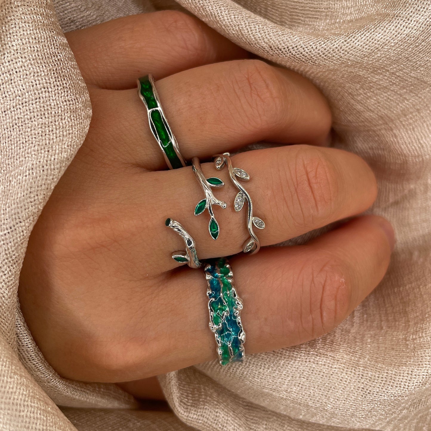 Current Line 925 Sterling Silver Ring