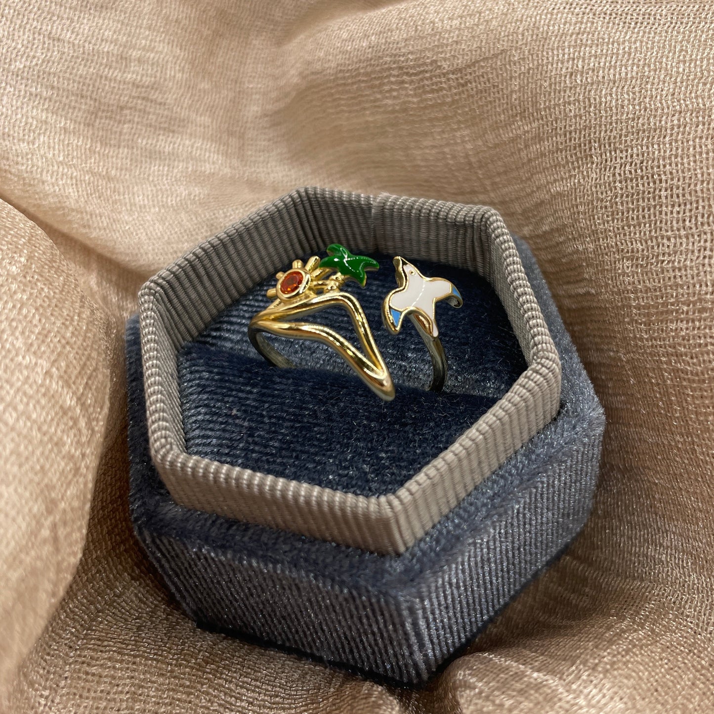 Beach Island Open  925 Sterling Silver Ring