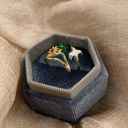 Beach Island Open  925 Sterling Silver Ring