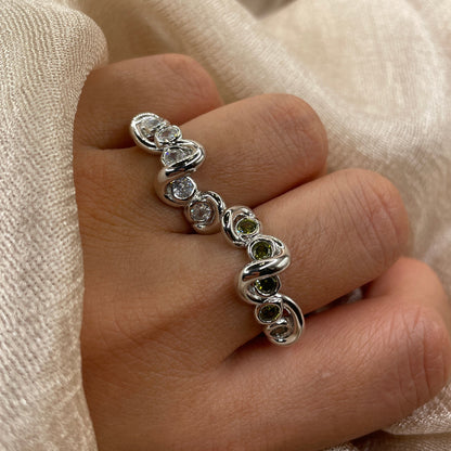 Glow Flow 925 Sterling Silver Ring