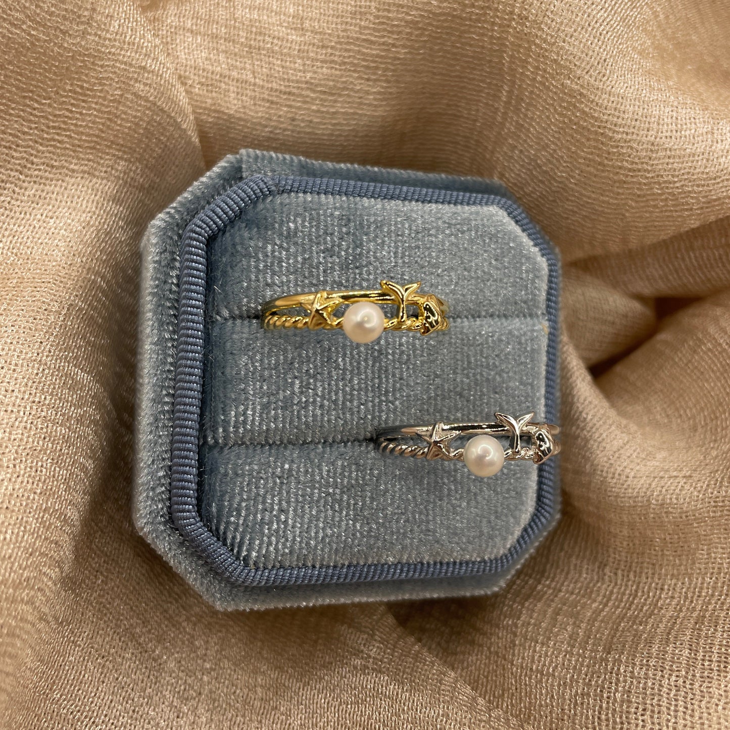 Sea Star Pearl 925 Sterling Silver Ring