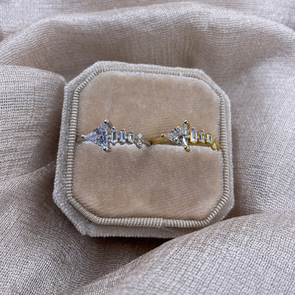 Crystal Fish 925 Sterling Silver Ring
