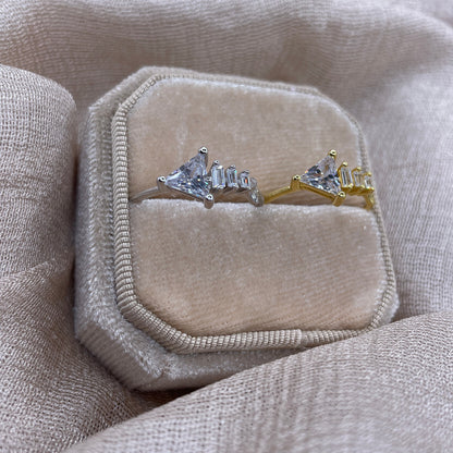 Crystal Fish 925 Sterling Silver Ring