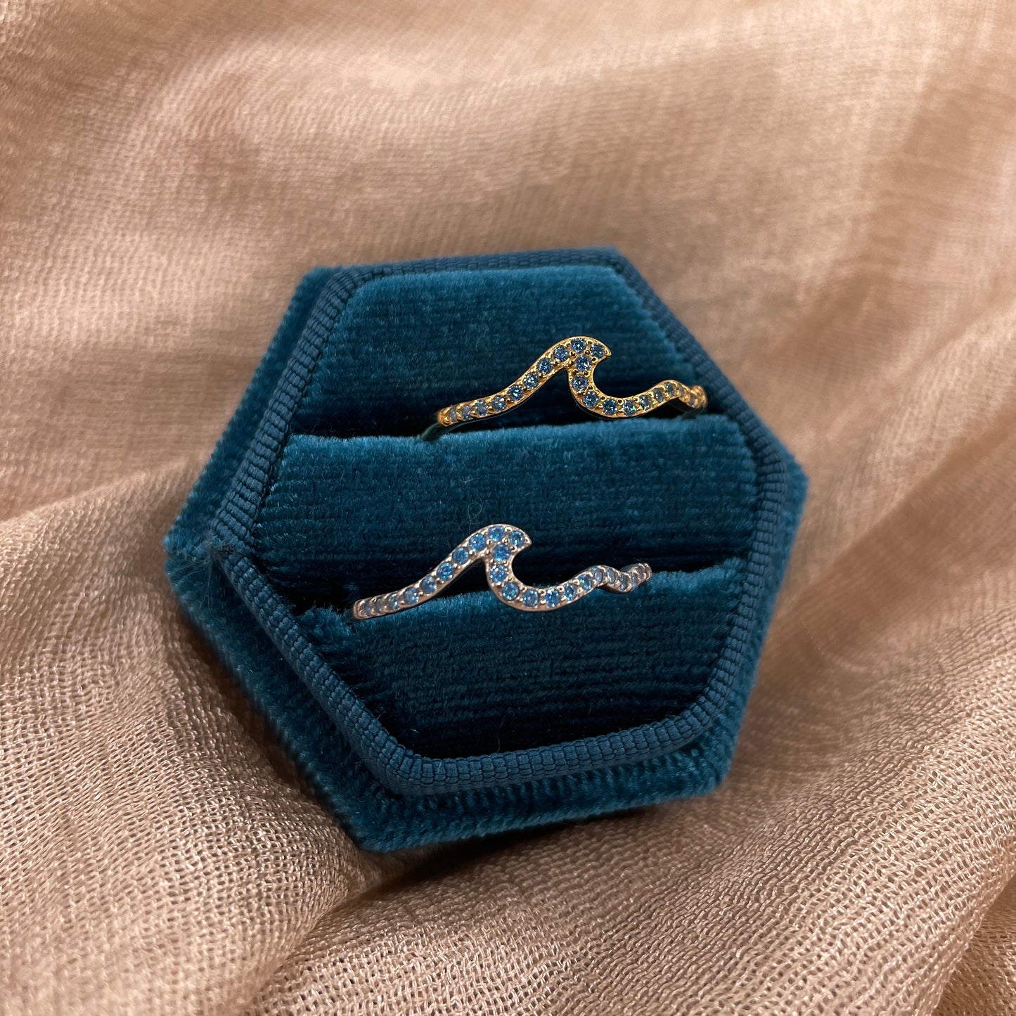Blue Wave 925 Sterling Silver Ring