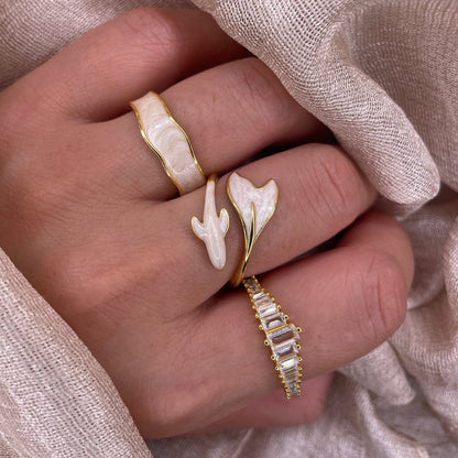 Mare D'Oro Whale Adjustable 925 Sterling Silver Ring