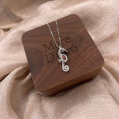 Seahorse 925 Sterling Silver Necklace