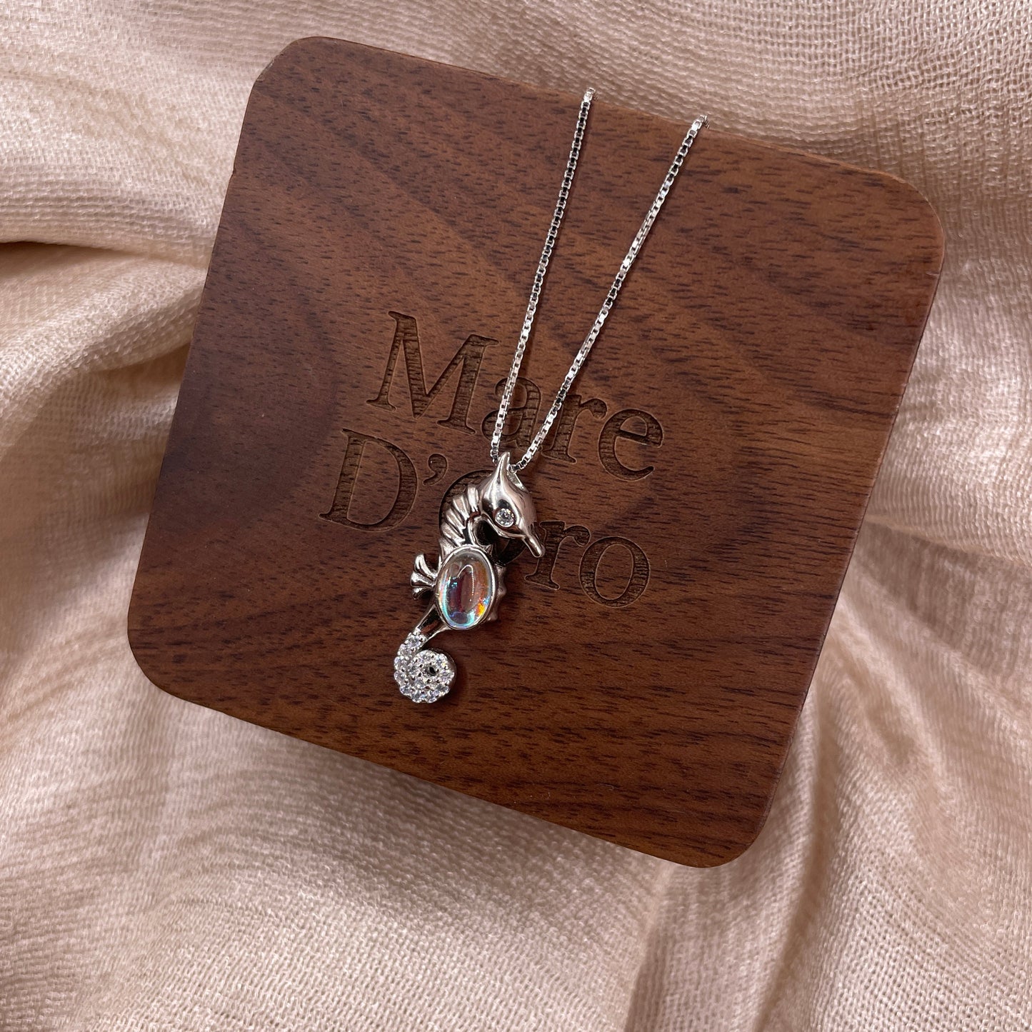 Seahorse 925 Sterling Silver Necklace