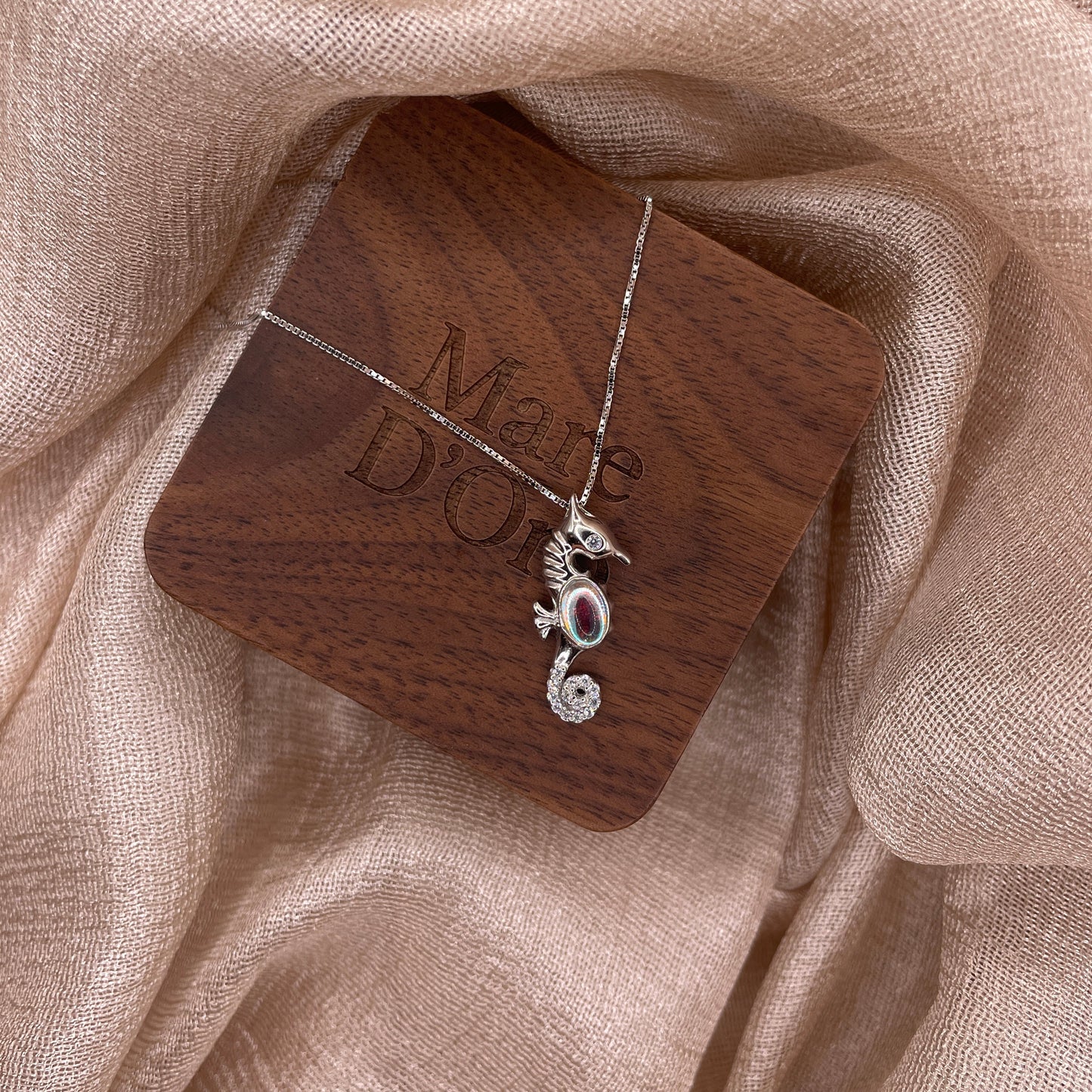 Seahorse 925 Sterling Silver Necklace