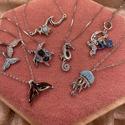 Seahorse 925 Sterling Silver Necklace
