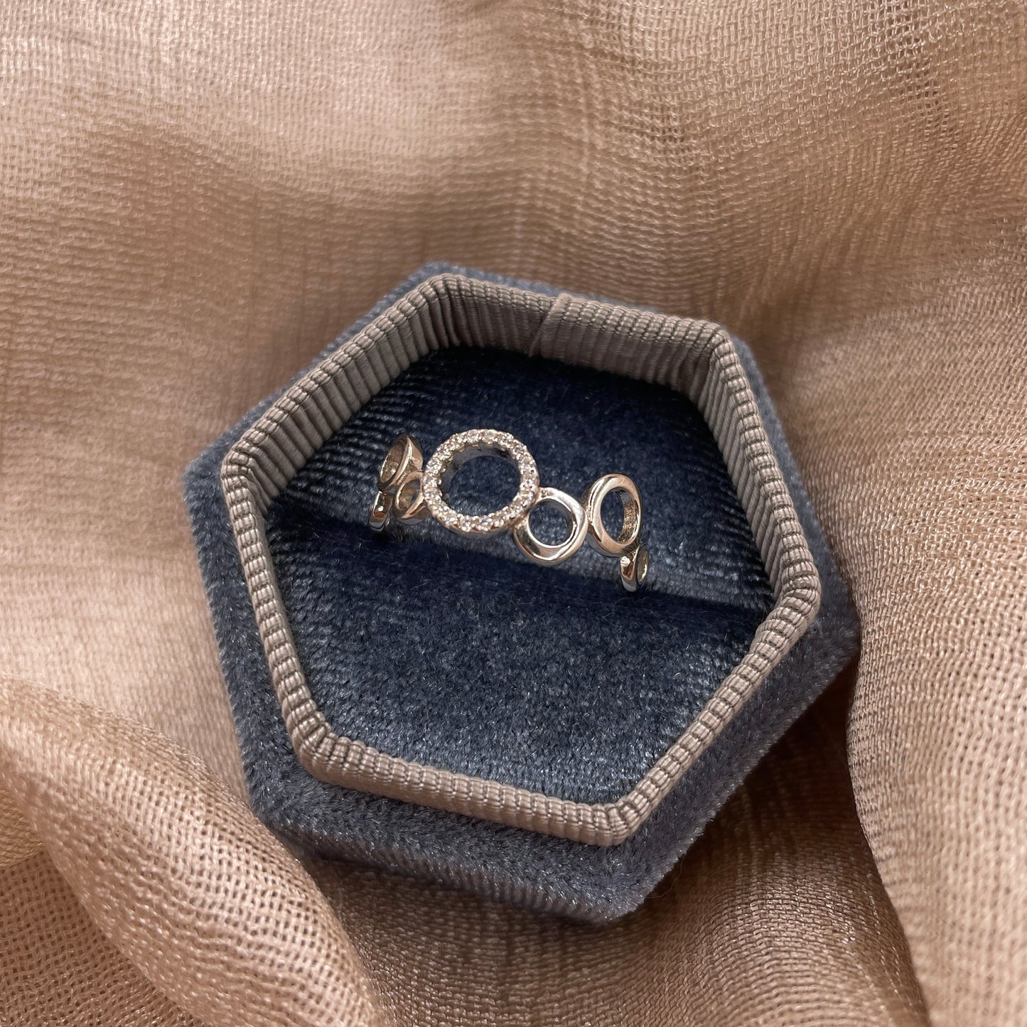 Sparkle Bubble 925 Sterling Silver Ring
