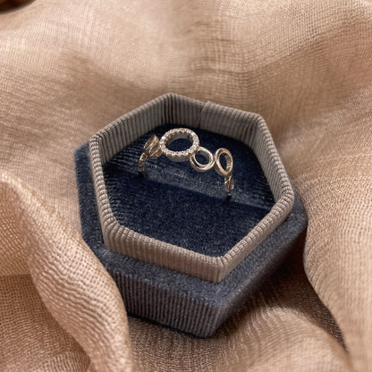 Sparkle Bubble 925 Sterling Silver Ring