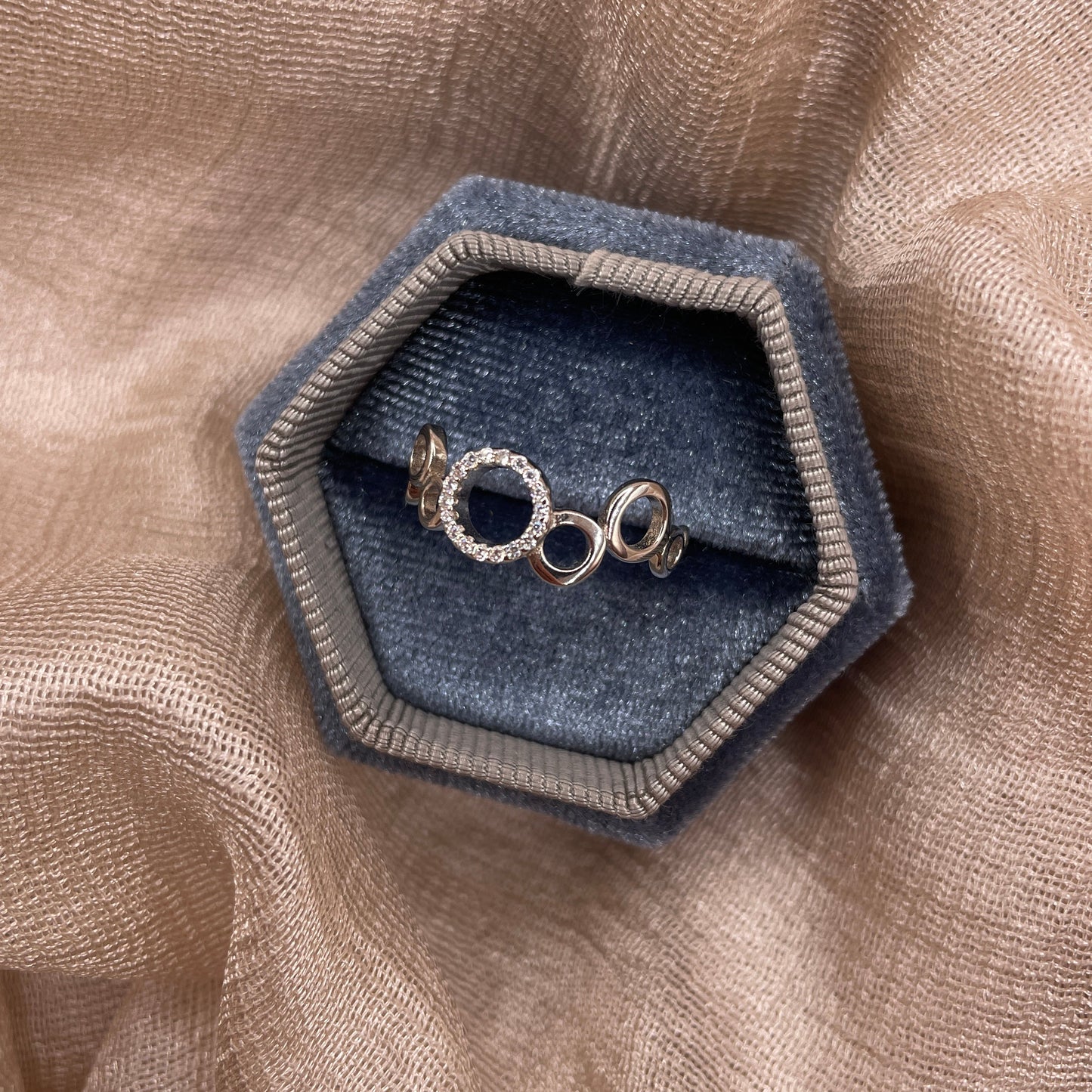 Sparkle Bubble 925 Sterling Silver Ring