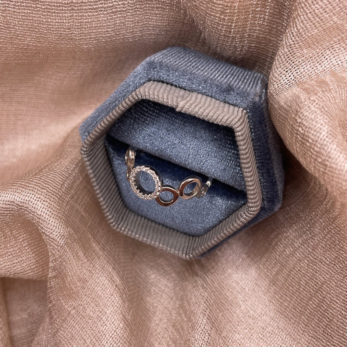 Sparkle Bubble 925 Sterling Silver Ring
