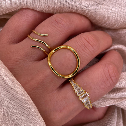 Ocean Loop 925 Sterling Silver Ring