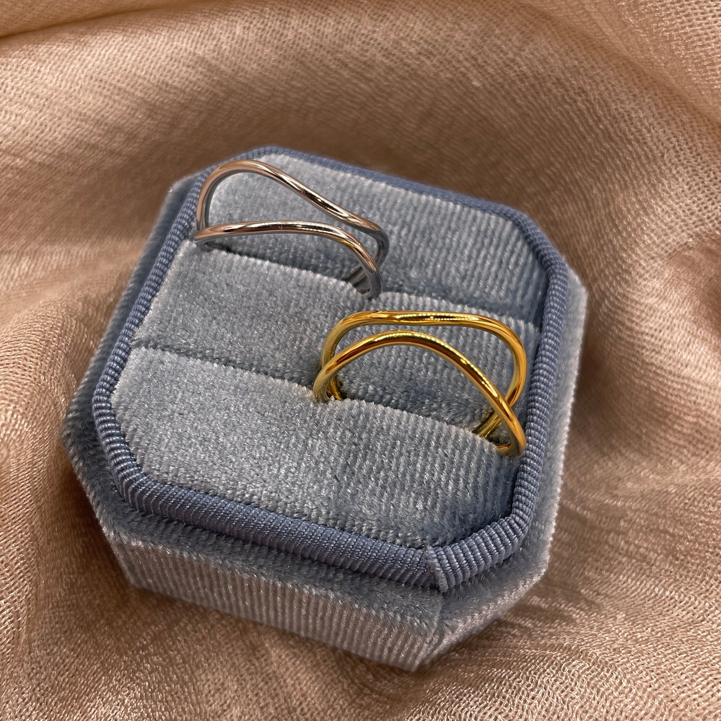Dual Tide 925 Sterling Silver Ring
