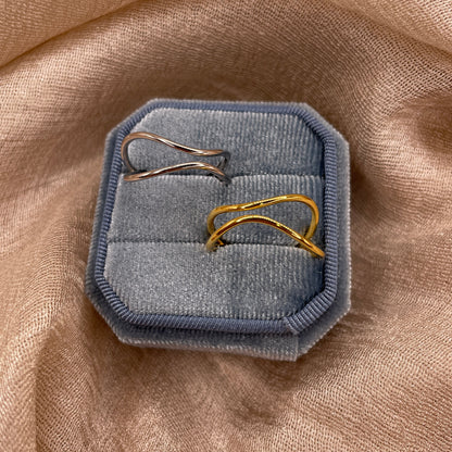 Dual Tide 925 Sterling Silver Ring