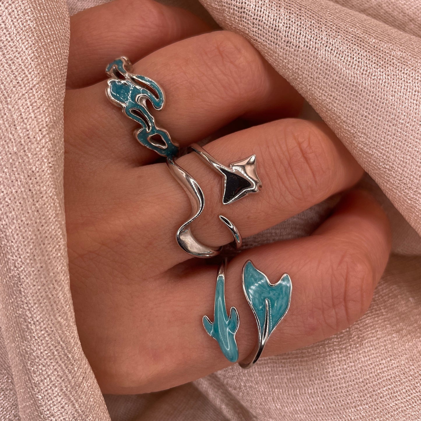 Gentle Wave 925 Sterling Silver Ring