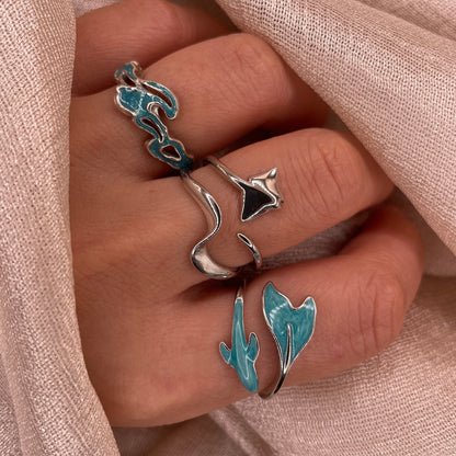 Gentle Wave 925 Sterling Silver Ring