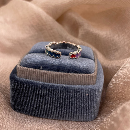 Rainbow Candy 925 Sterling Silver Ring