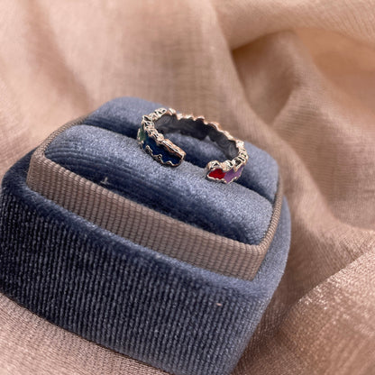 Rainbow Candy 925 Sterling Silver Ring