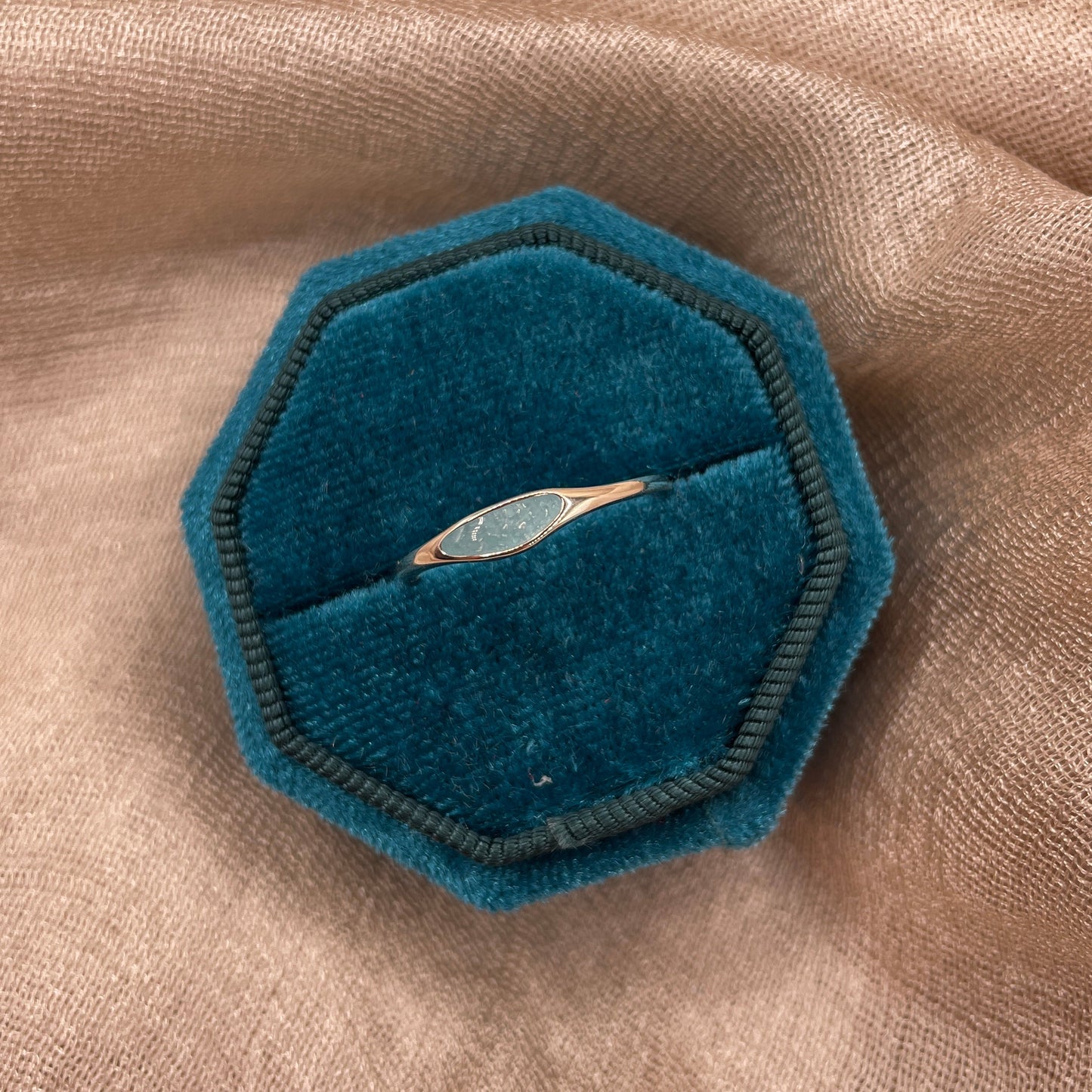 Blue Minimal 925 sterling silver Ring