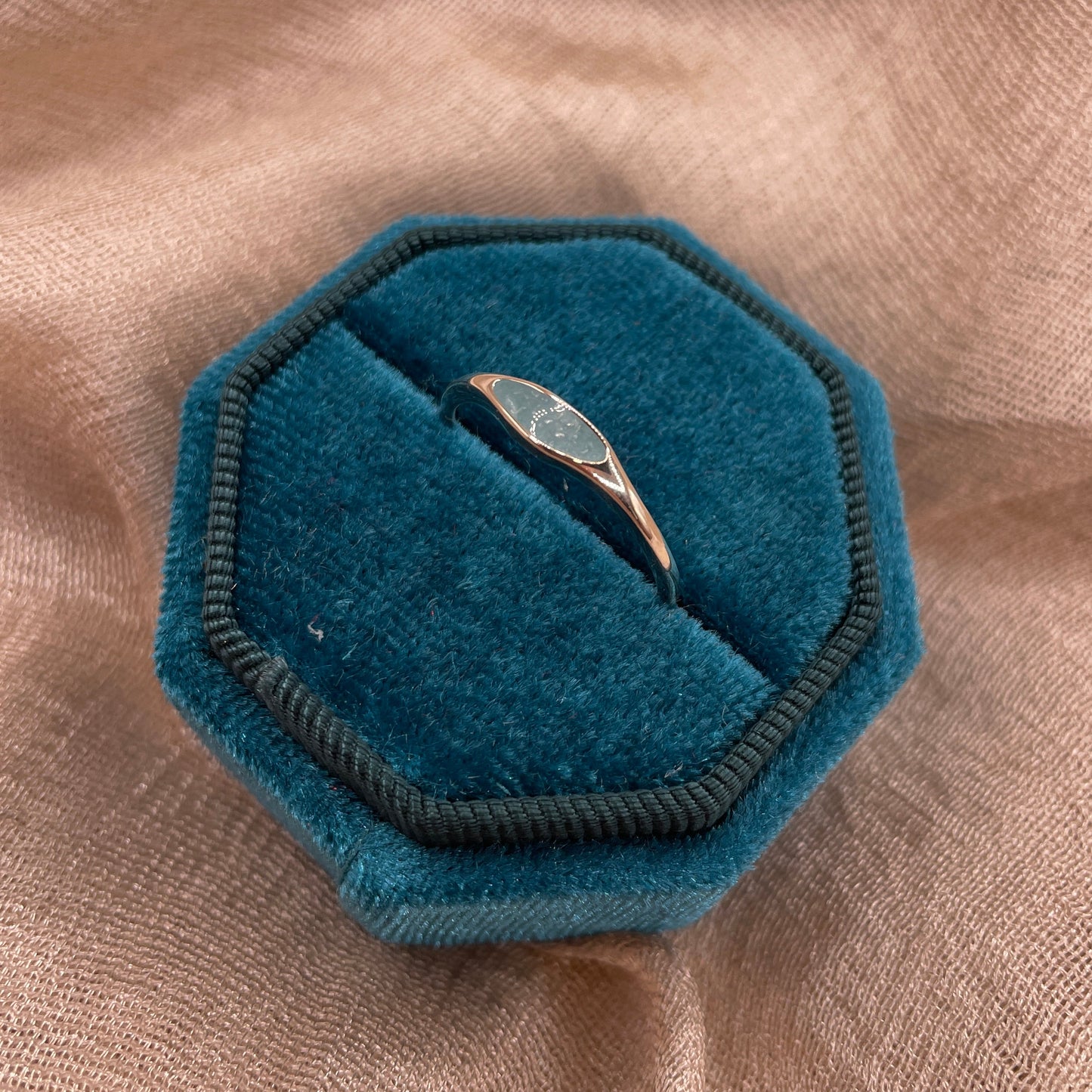 Blue Minimal 925 sterling silver Ring