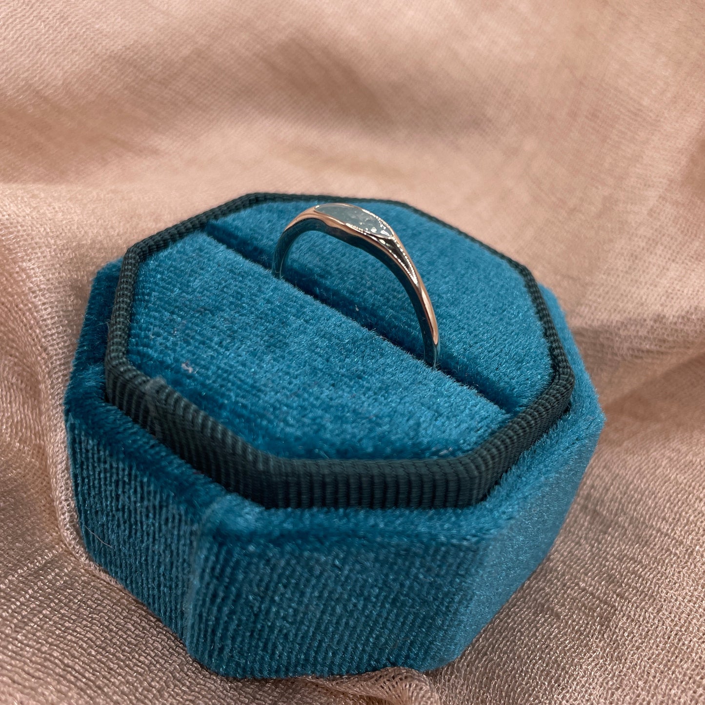 Blue Minimal 925 sterling silver Ring