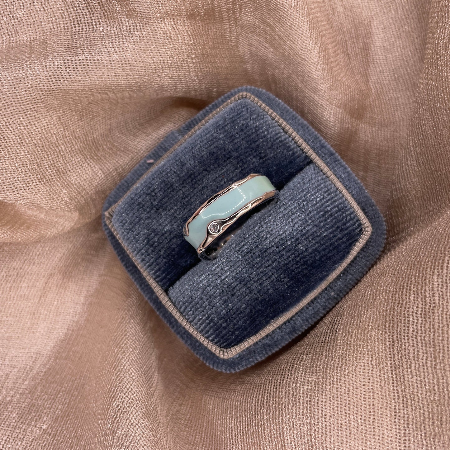 Blue Lagoon 925 sterling silver Ring
