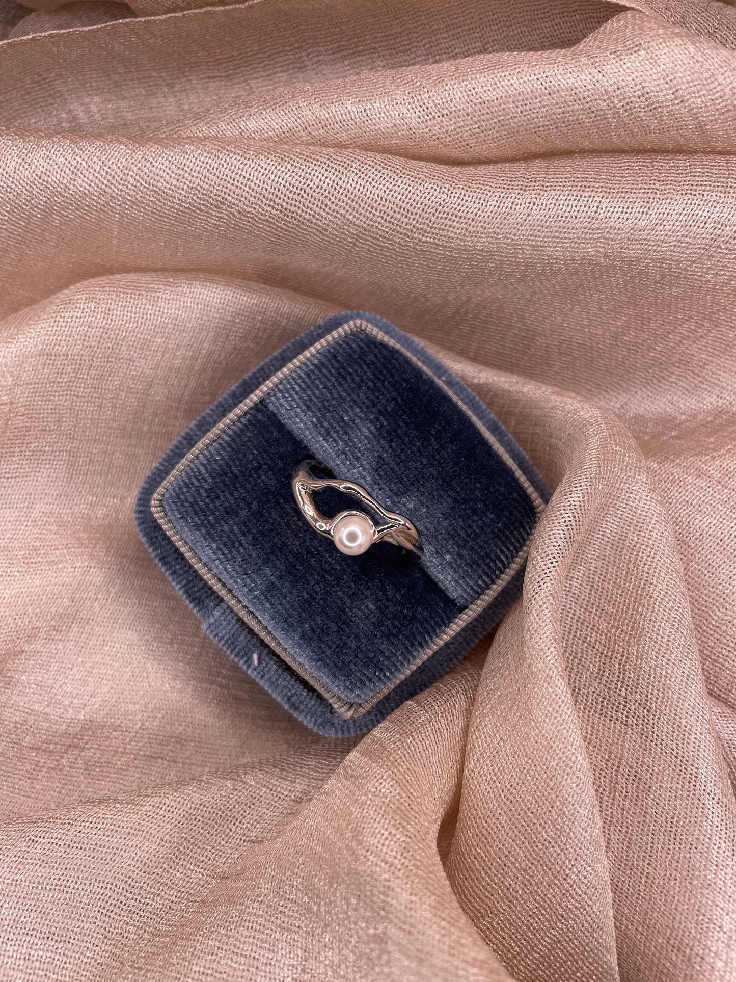 Pearl Ocean Flow 925 sterling silver Ring