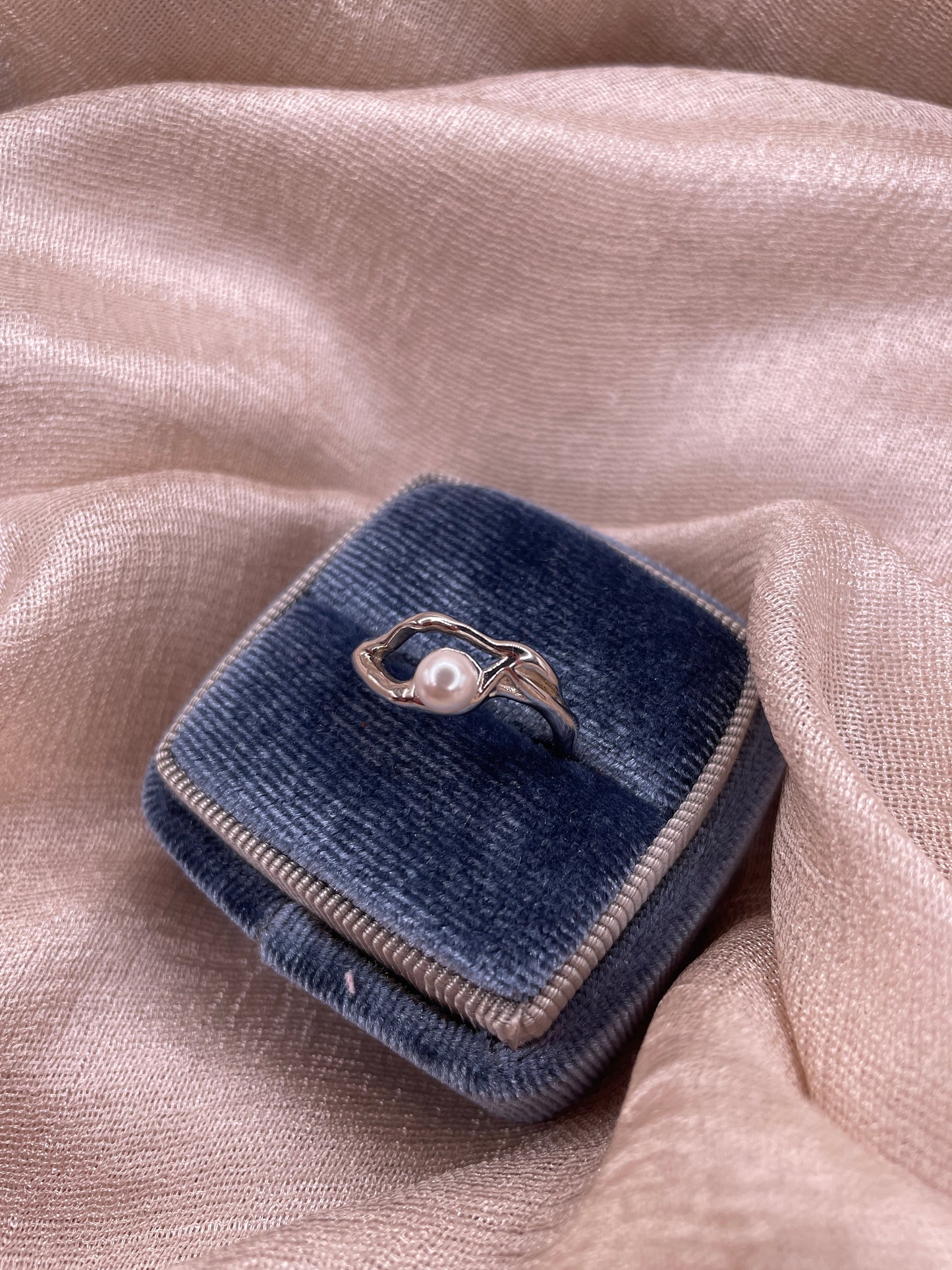 Pearl Ocean Flow 925 sterling silver Ring