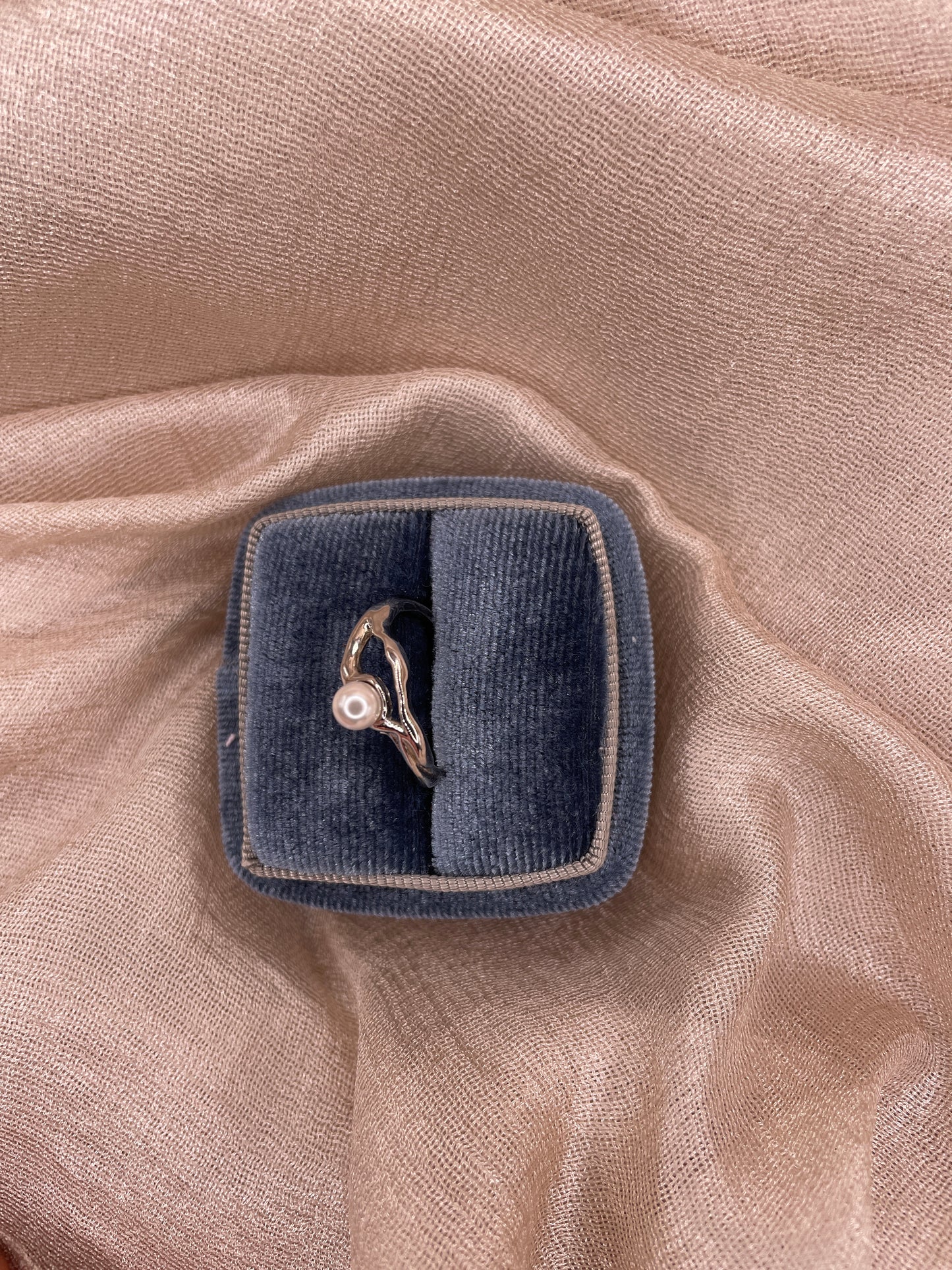 Pearl Ocean Flow 925 sterling silver Ring