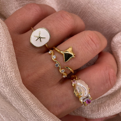 Tide Spark 925 Sterling Silver Ring