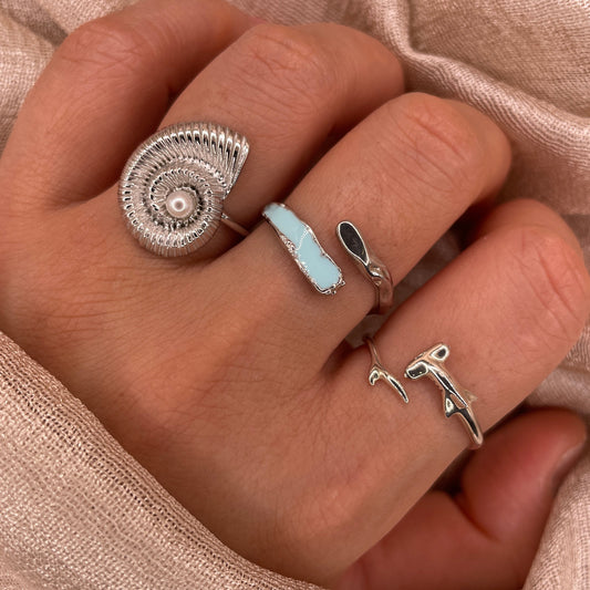 Bold Shell 925 Sterling Silver Ring