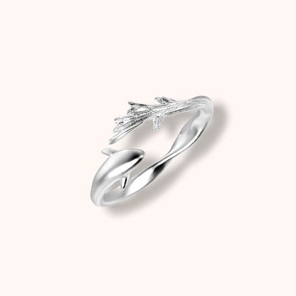 Minimal Dolphin 925 Sterling Silver Ring