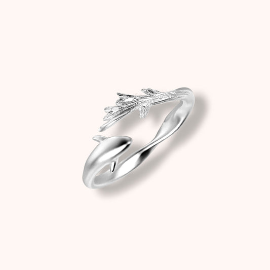 Minimal Dolphin 925 Sterling Silver Ring
