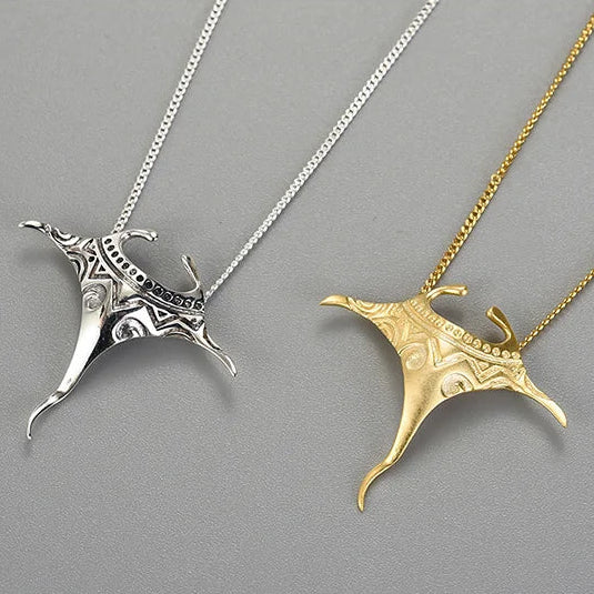 Manta Ray 925 Sterling Silver Necklace