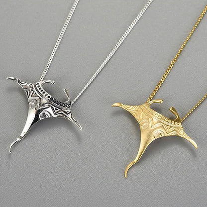 Manta Ray 925 Sterling Silver Necklace