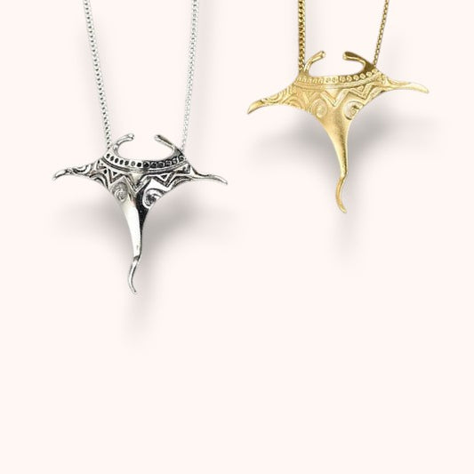 Manta Ray 925 Sterling Silver Necklace