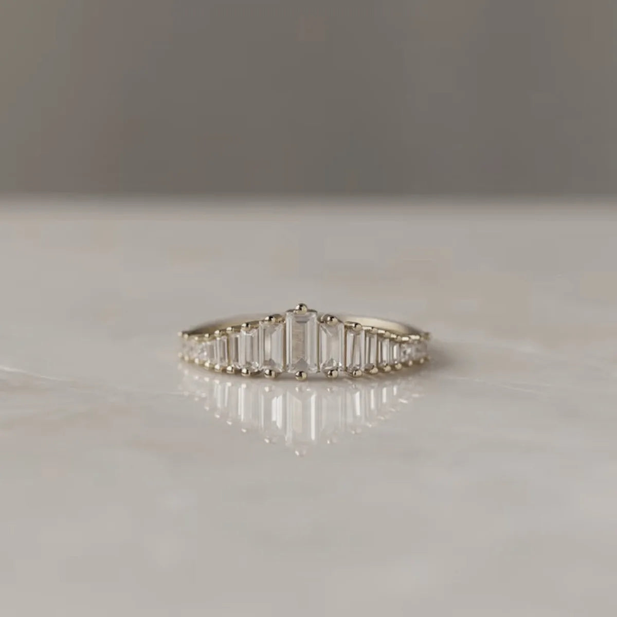 Baguette Glow 925 Sterling Silver Ring