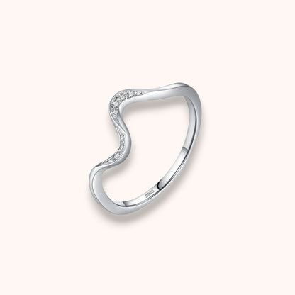 Fluid Wave 925 Sterling Silver Ring