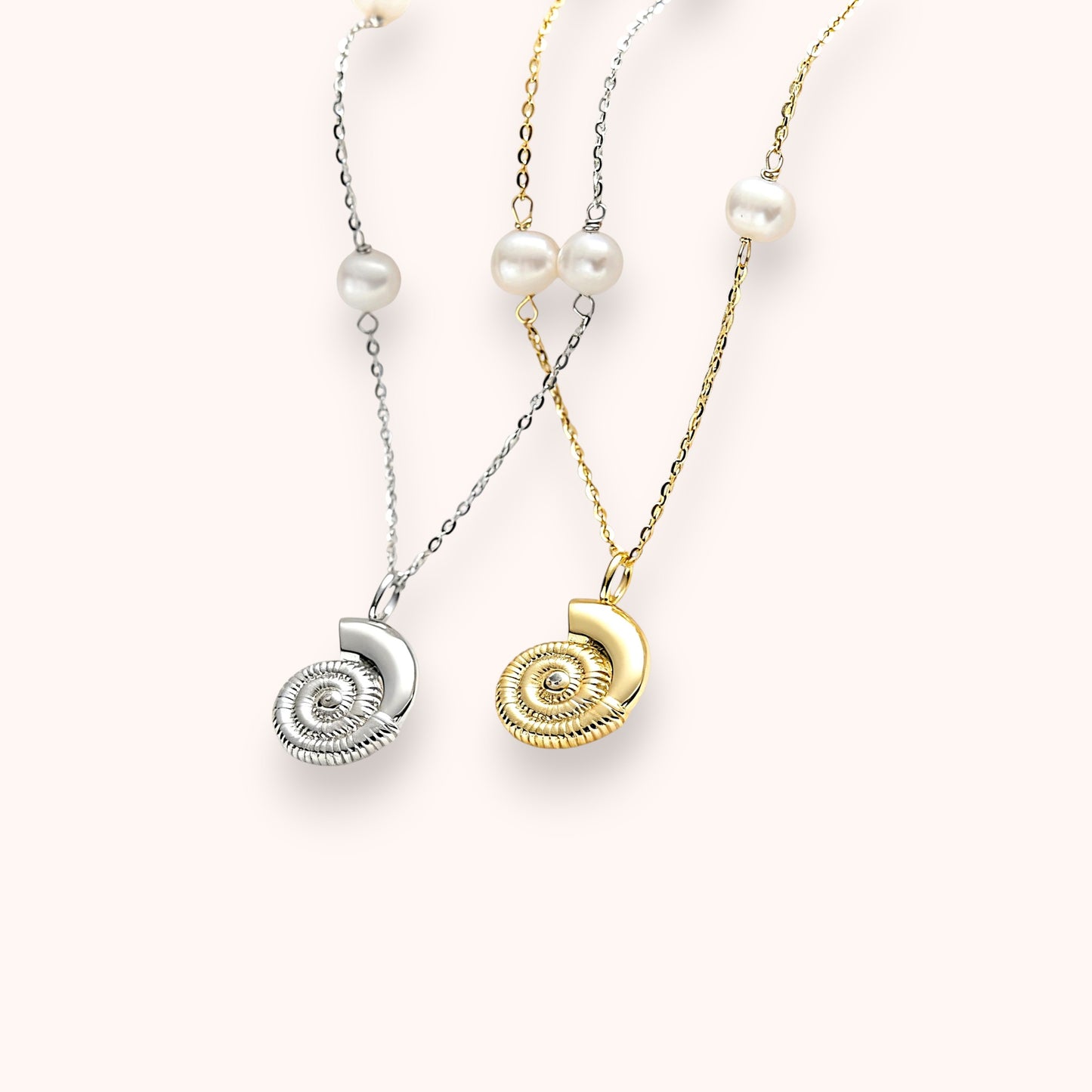 Sea Shell Freshwater Pearl Necklace – 925 Sterling Silver