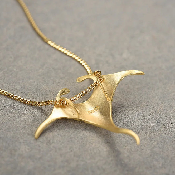 Manta Ray 925 Sterling Silver Necklace