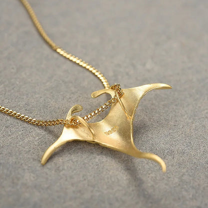 Manta Ray 925 Sterling Silver Necklace