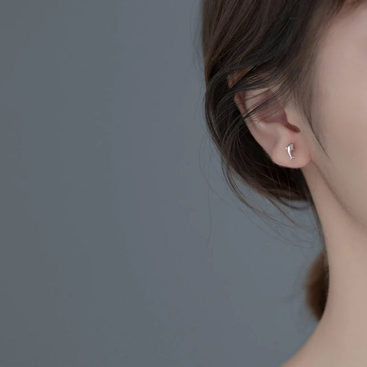 Dolphin Studs 925 Sterling Silver
