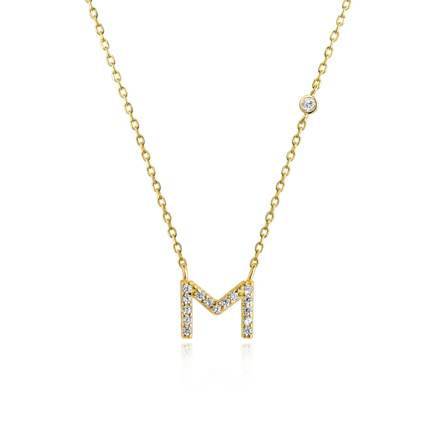 Initial Letter Necklace (A–Z) – 925 Sterling Silver